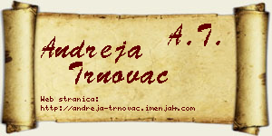 Andreja Trnovac vizit kartica